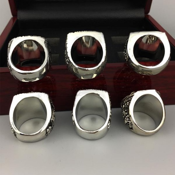 Pittsburgh Steelers Silver Championship Ring Set - Picture 9 of 13